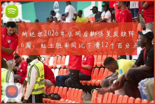 纳达尔2026年法网后脚伤复发缺阵6周，红土胜率同比下滑12个百分点